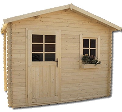 cabane de jardin en bois naturel de 4 m - chaletabri.com