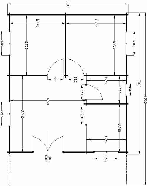 plan du chalet bois kit