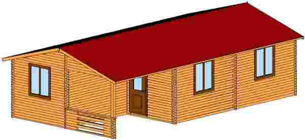 Chalet bois kit SLIVEN de 57m2