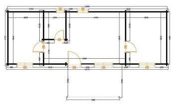 plan chalet en kit environ 48m2 varna