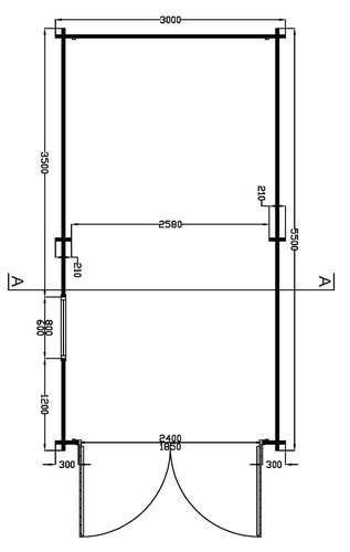 plan au sol garage bois kit plus