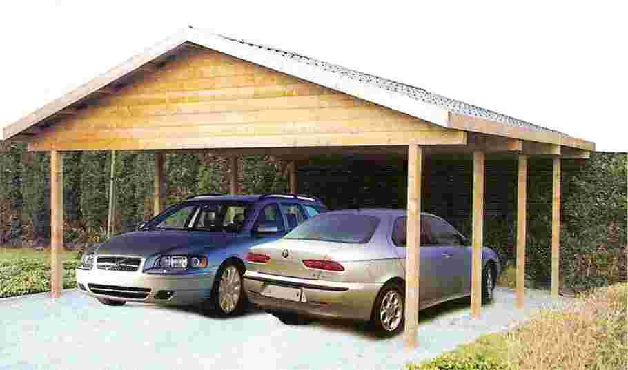 CAR PORT DOUBLE 6.04 x 10.40 m // Toit en b�ti�re