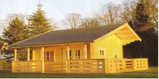 Chalet de bois en kit ROSE  49m�