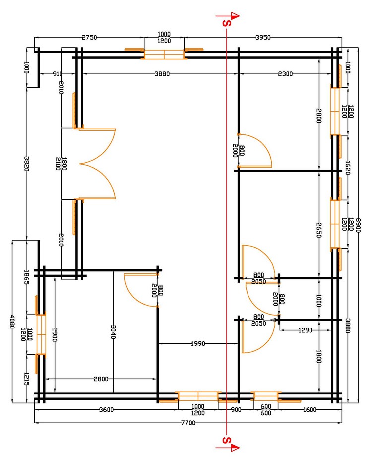 plan maison bois kit montana