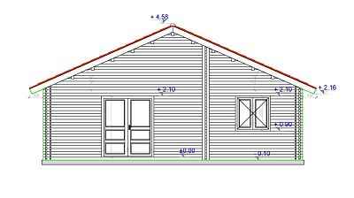 plan facade de la maison