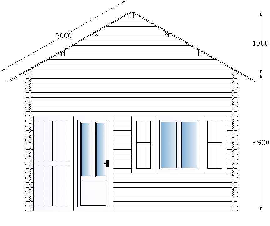 Chalet plan facade