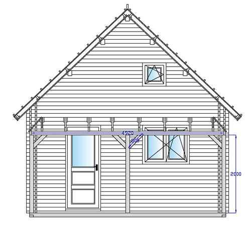 Chalet plan facade