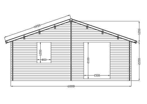 chalet habitable 23m2 facade